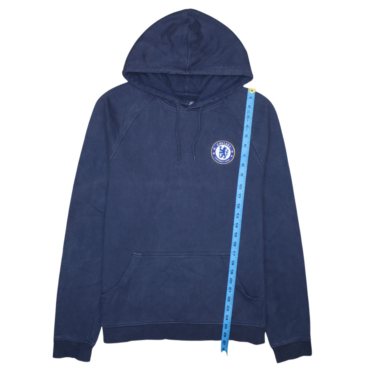 Chelsea FC Men's Blue Pullover Hoodie L Cotton Jersey