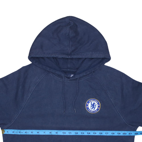 Chelsea FC Men's Blue Pullover Hoodie L Cotton Jersey