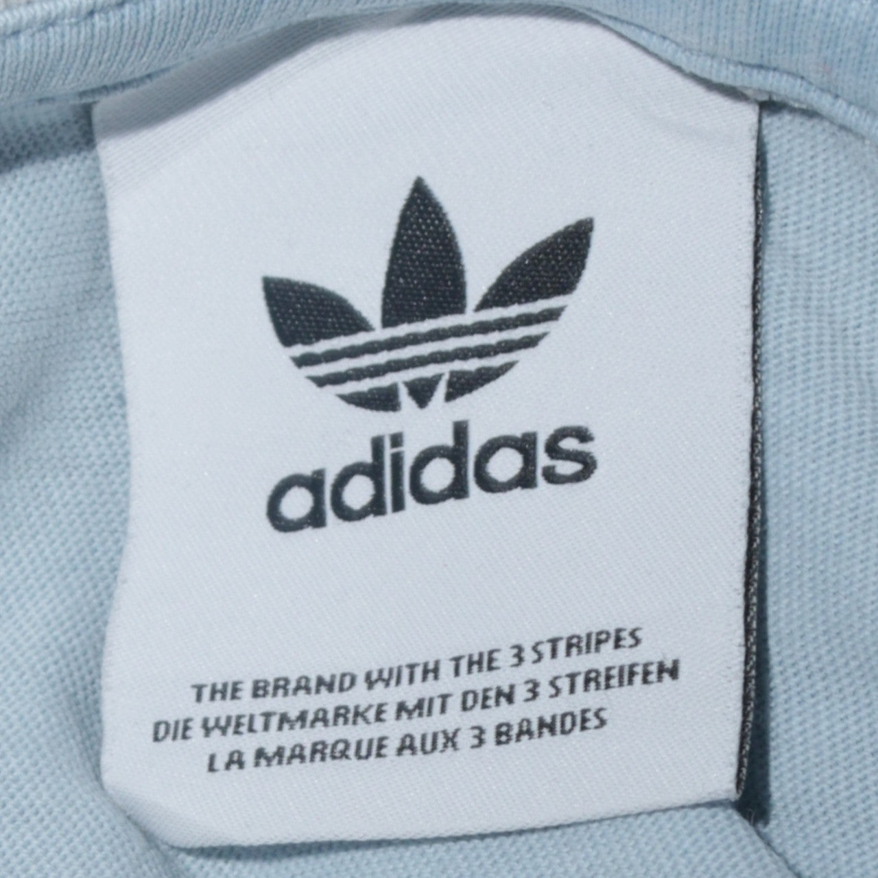 Adidas Men’s Blue Retro 3-Stripes Cotton Crew Neck T-Shirt M