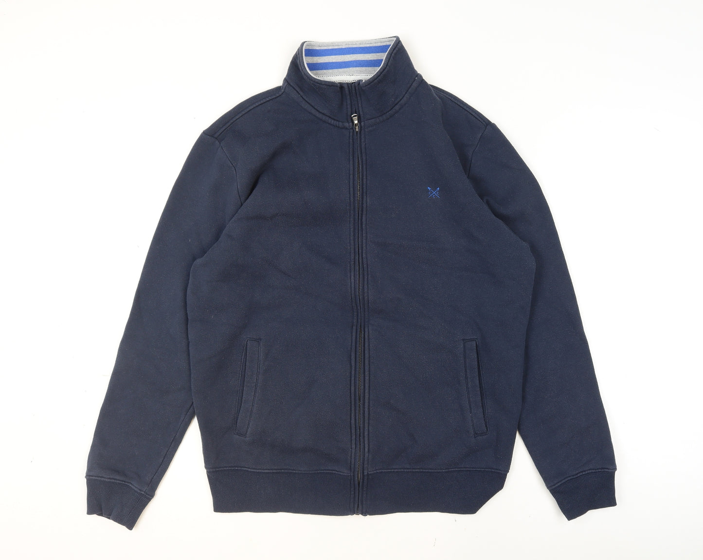Crew Clothing Company Men's Blue Full Zip Jacket Size L Casual