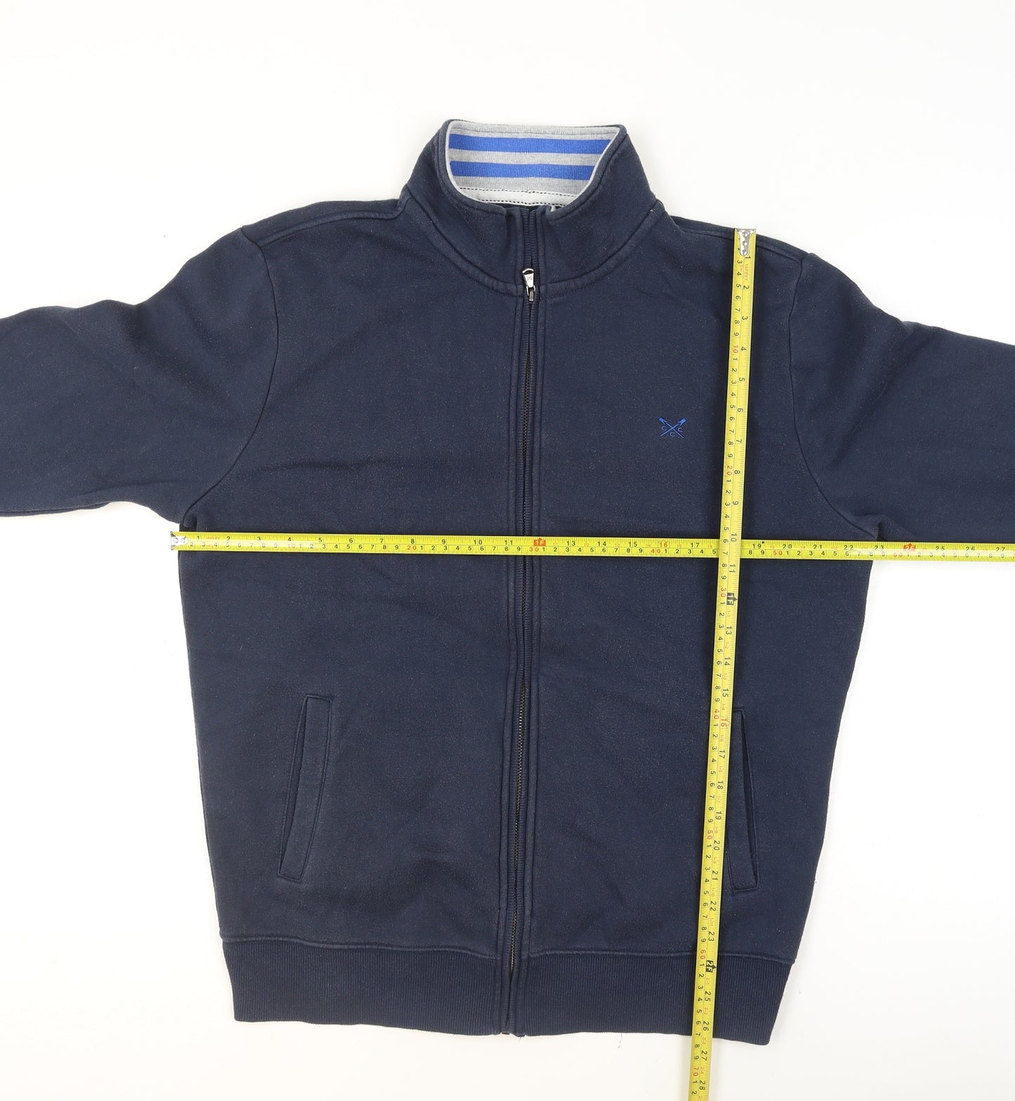 Crew Clothing Company Men's Blue Full Zip Jacket Size L Casual