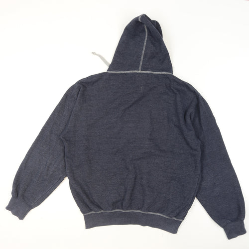 Universal Studios Men’s Blue Pullover Hoodie Medium Fleece Logo