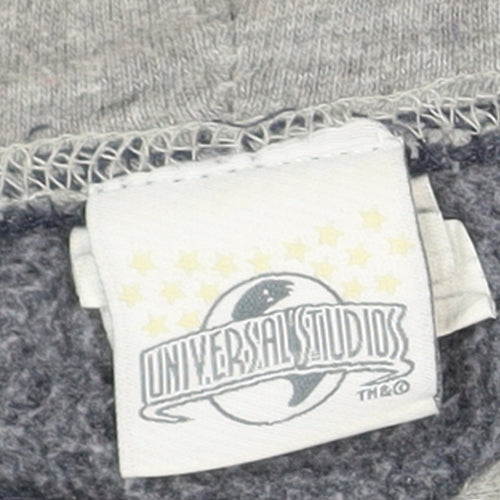Universal Studios Men’s Blue Pullover Hoodie Medium Fleece Logo