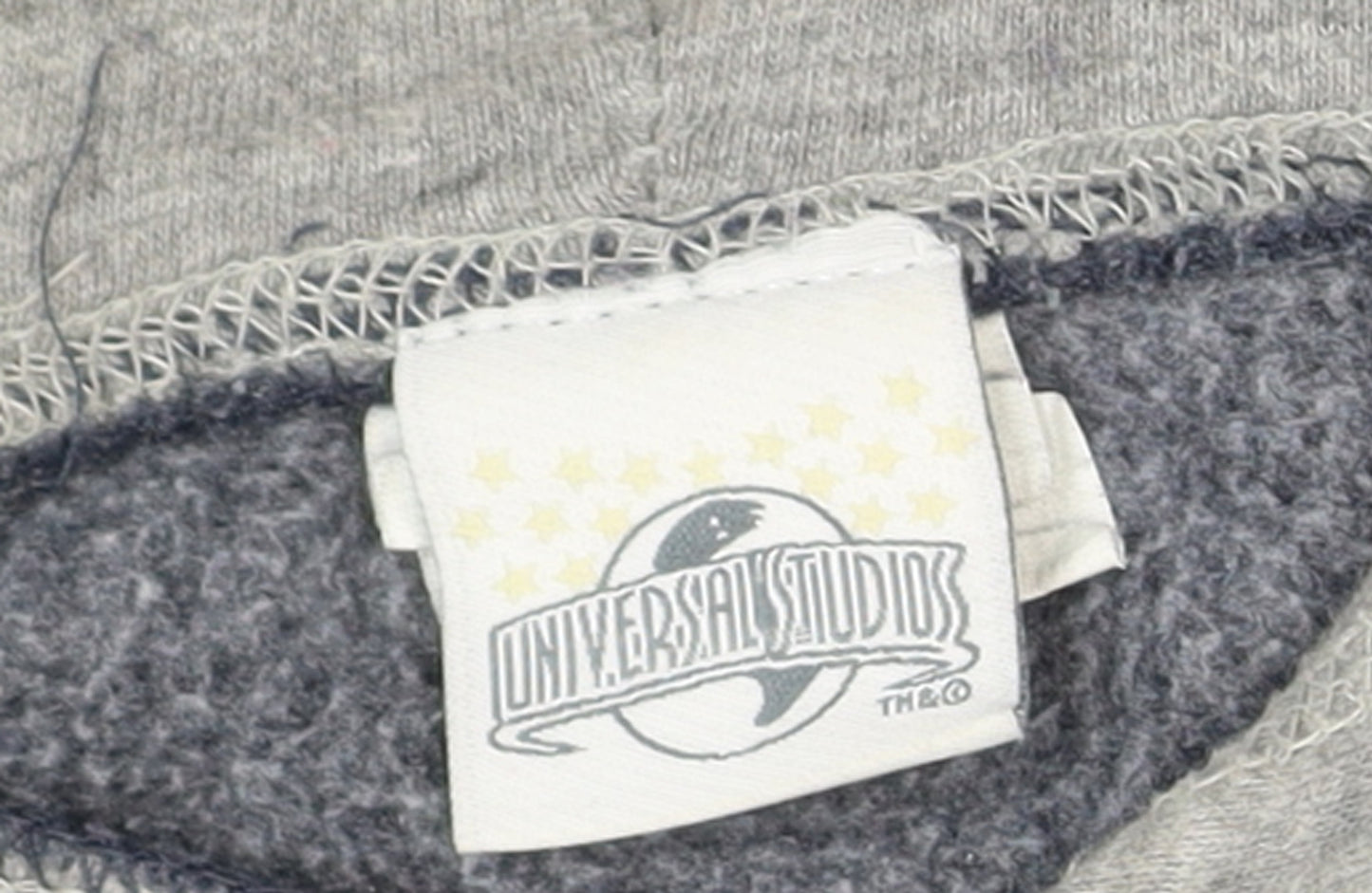 Universal Studios Men’s Blue Pullover Hoodie Medium Fleece Logo