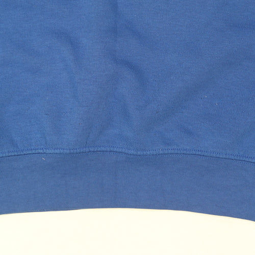 Dickies Men Blue Cotton Crew Neck Pullover Jumper M