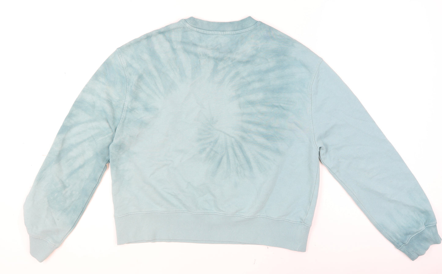 Marks and Spencer Women's Blue Tie-Dye Pullover Jumper S