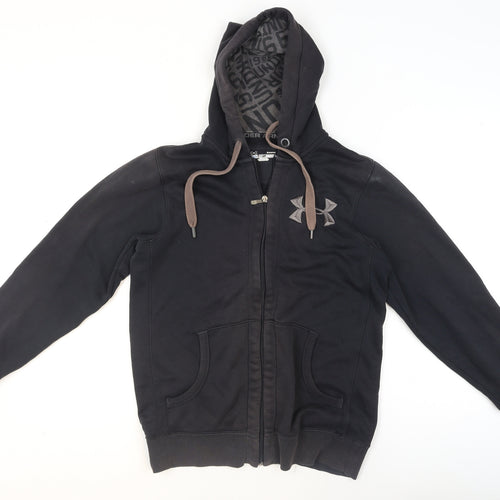 Under Armour Men's Black Small ColdGear Hooded Track Jacket