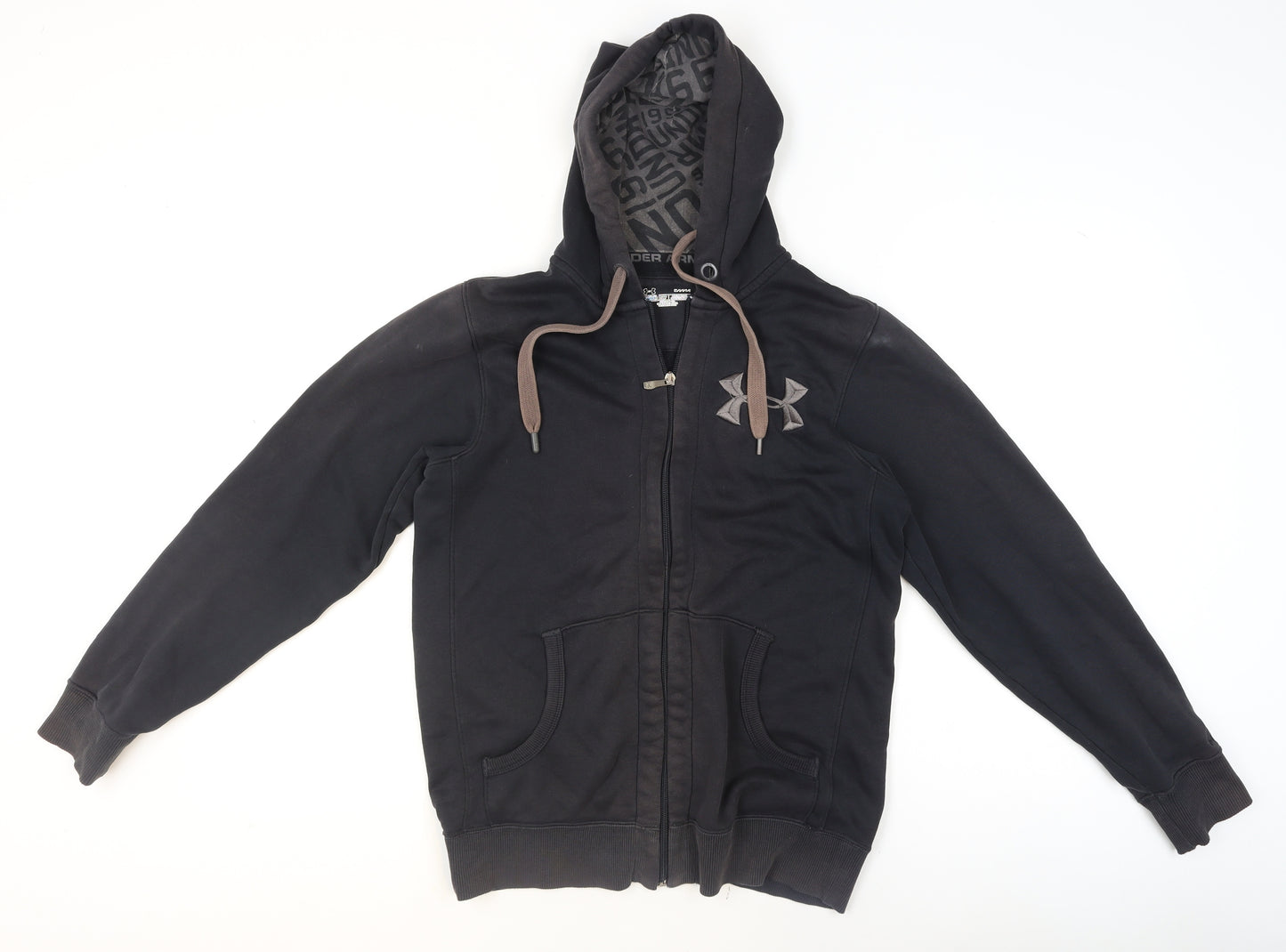 Under Armour Men's Black Small ColdGear Hooded Track Jacket