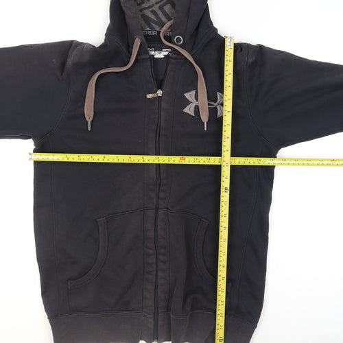 Under Armour Men's Black Small ColdGear Hooded Track Jacket