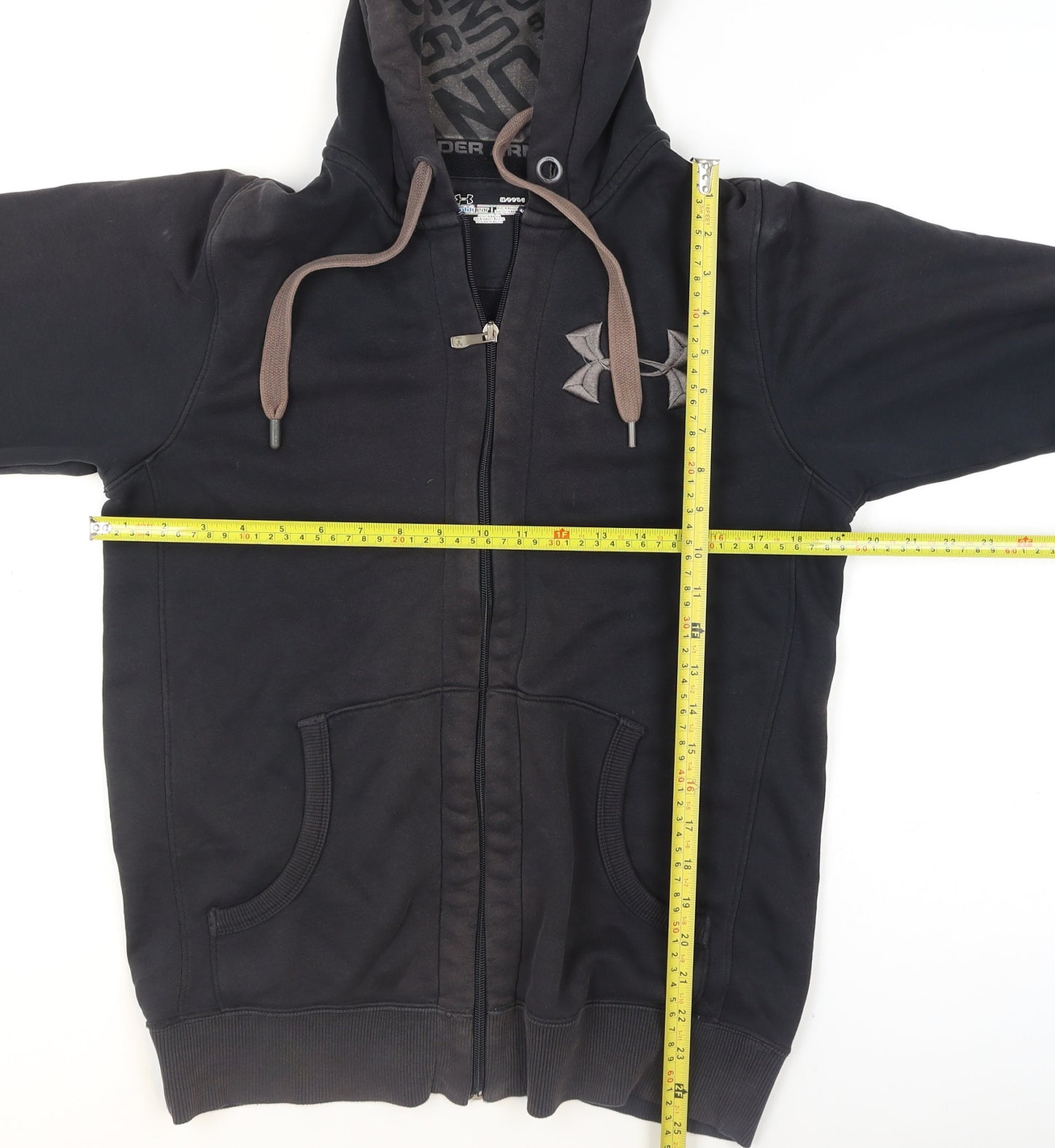Under Armour Men's Black Small ColdGear Hooded Track Jacket