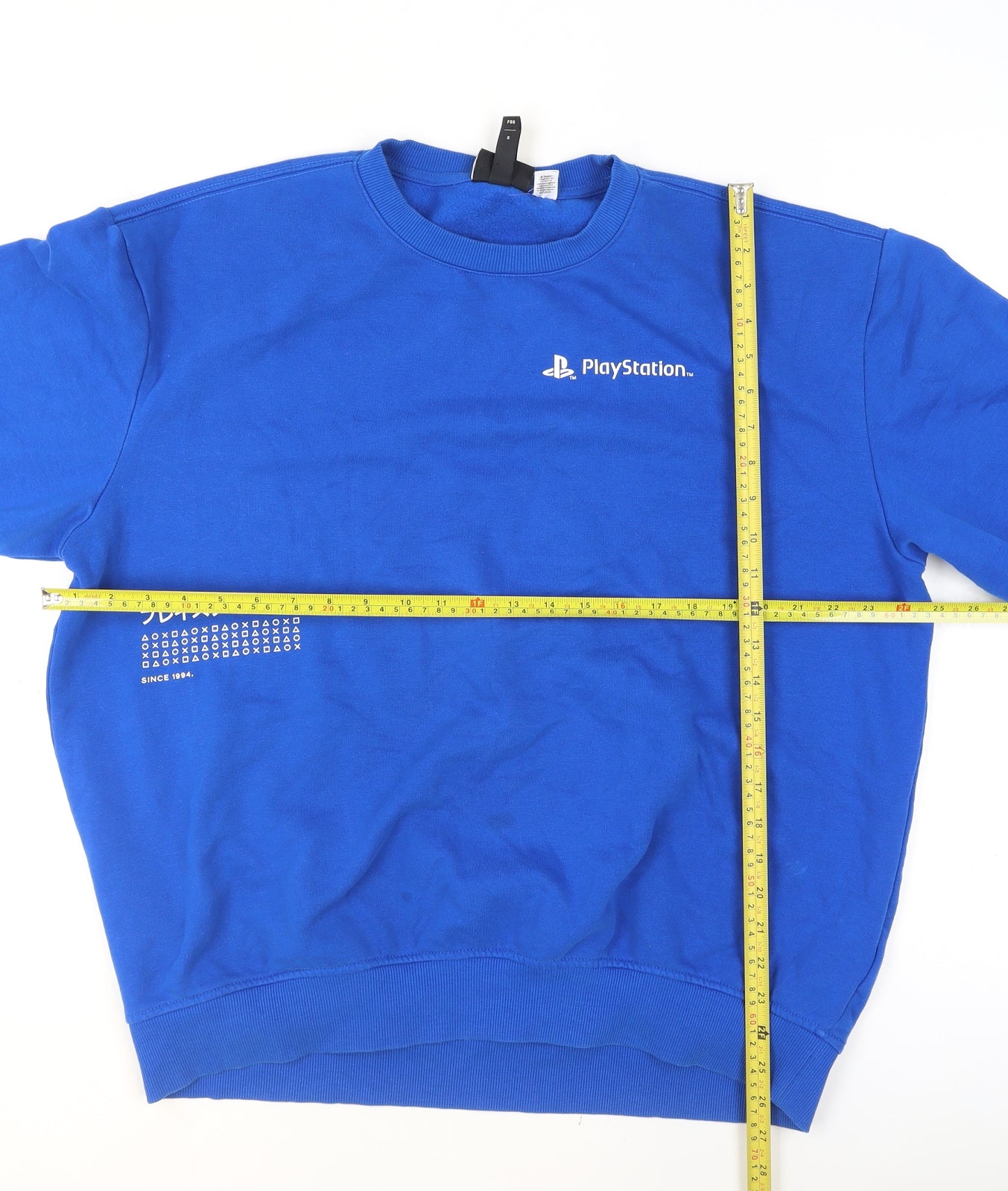 H&M Men’s Blue PlayStation Logo Sweatshirt L Regular Fit