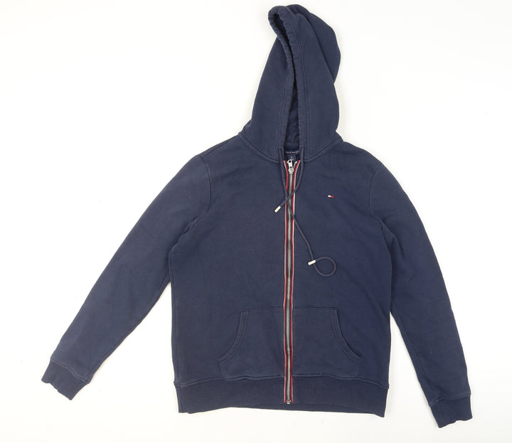 Tommy Hilfiger Women's Blue Hooded Full Zip Track Jacket Size M
