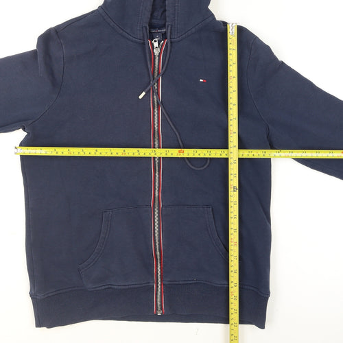 Tommy Hilfiger Women's Blue Hooded Full Zip Track Jacket Size M