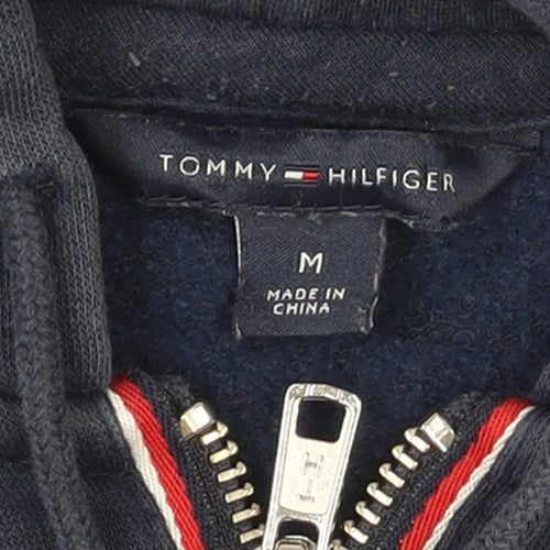 Tommy Hilfiger Women's Blue Hooded Full Zip Track Jacket Size M