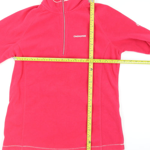 Craghoppers Women’s Pink Fleece Half Zip Activewear Jacket UK12