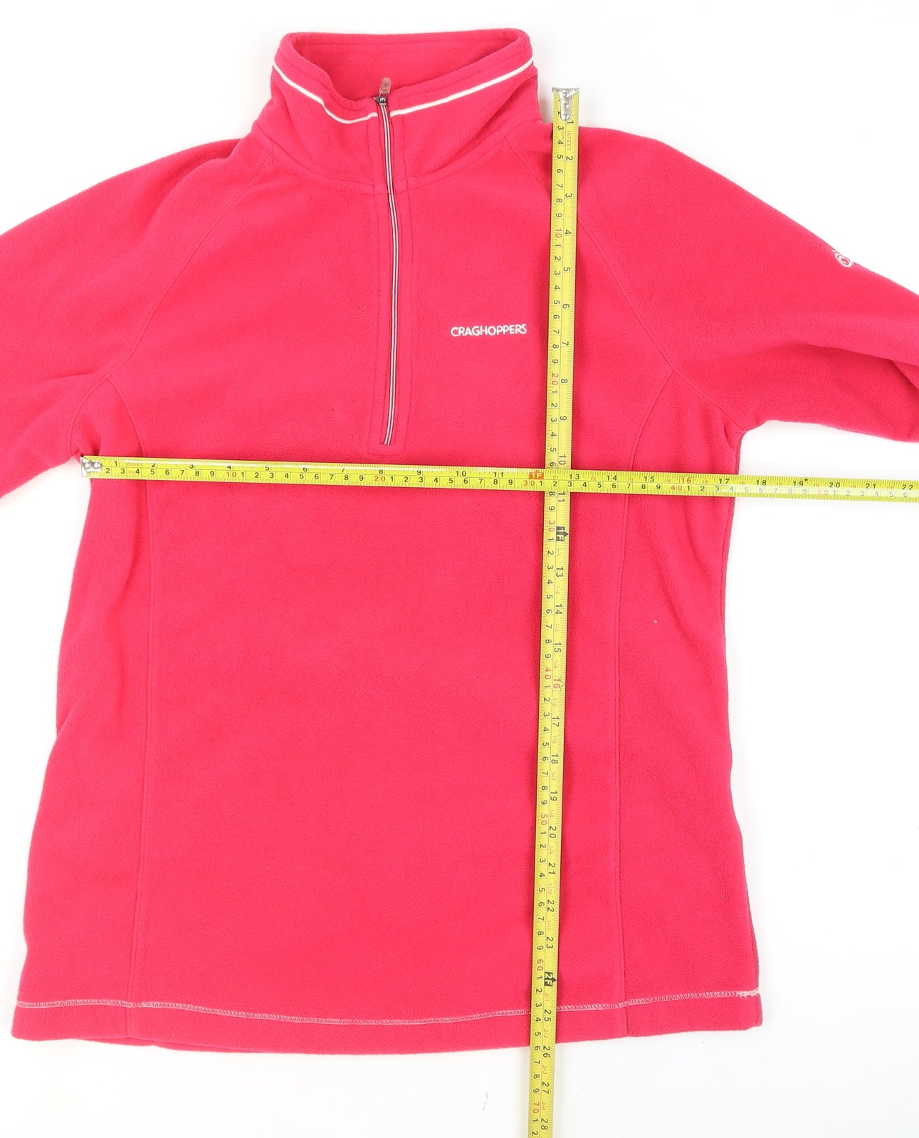 Craghoppers Women’s Pink Fleece Half Zip Activewear Jacket UK12