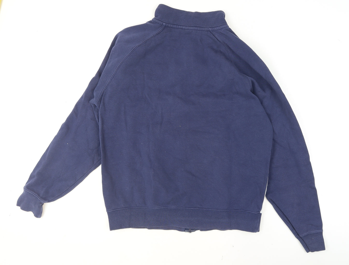 Nike Women's Blue Full Zip Hoodie Medium Cotton Blend Sweatshirt