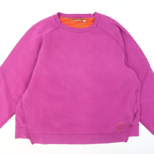 Napapijri Women’s Pink Crew Neck Cotton Sweatshirt Size L