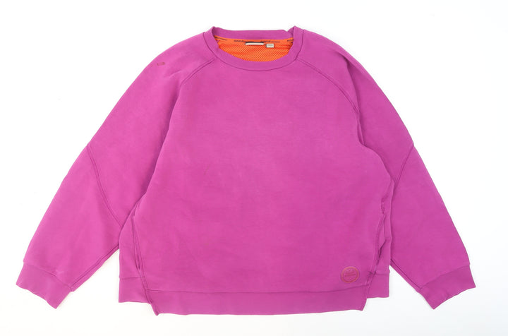 Napapijri Women’s Pink Crew Neck Cotton Sweatshirt Size L