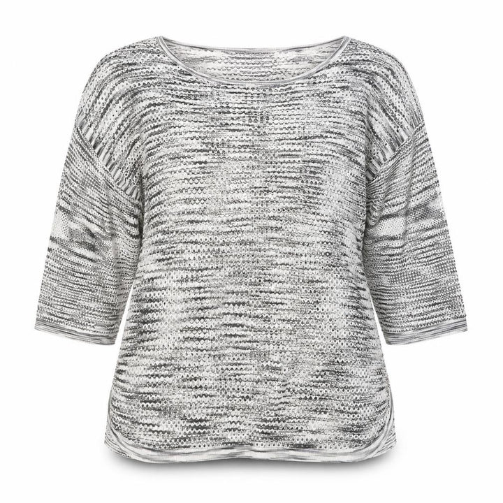 Mango Women Grey Knit Open Pullover Jumper Size 12