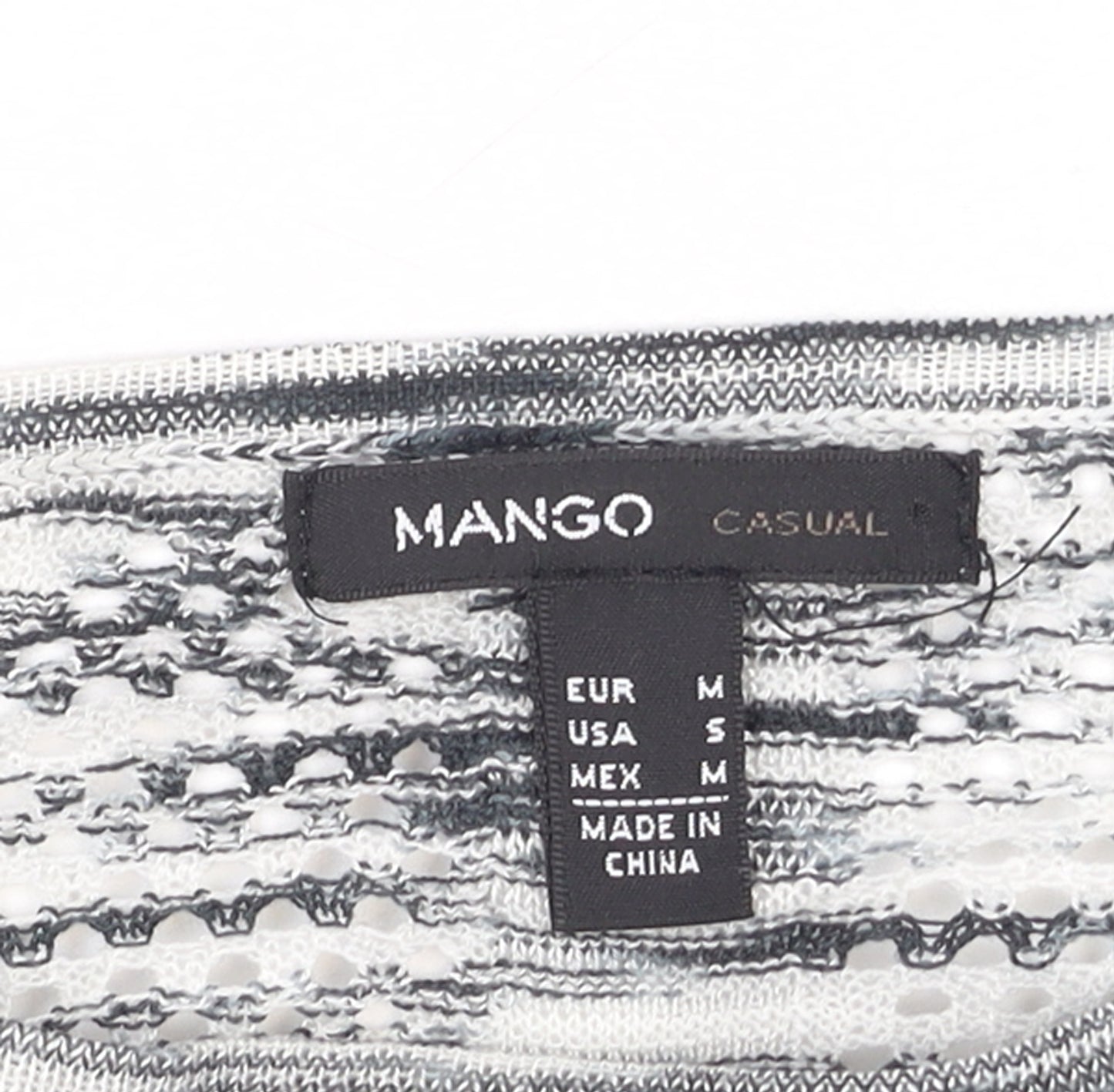 Mango Women Grey Knit Open Pullover Jumper Size 12