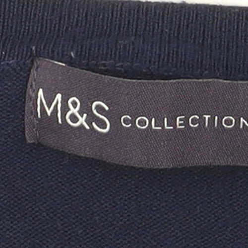 Marks and Spencer Women’s Multicoloured Striped Crew Neck Jumper Size 16