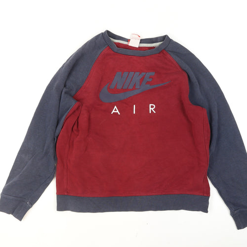 Nike Boys Multicoloured XL 13-15 Yrs Pullover Sweatshirt Crew Neck