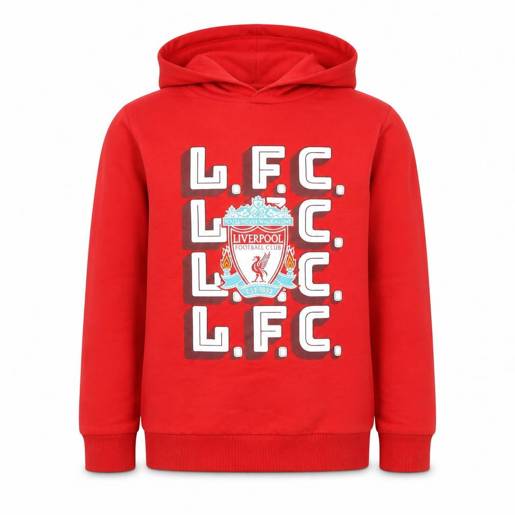 LC Waikiki Boys Red L.F.C. Pullover Hoodie 11-12 Years Football Logo