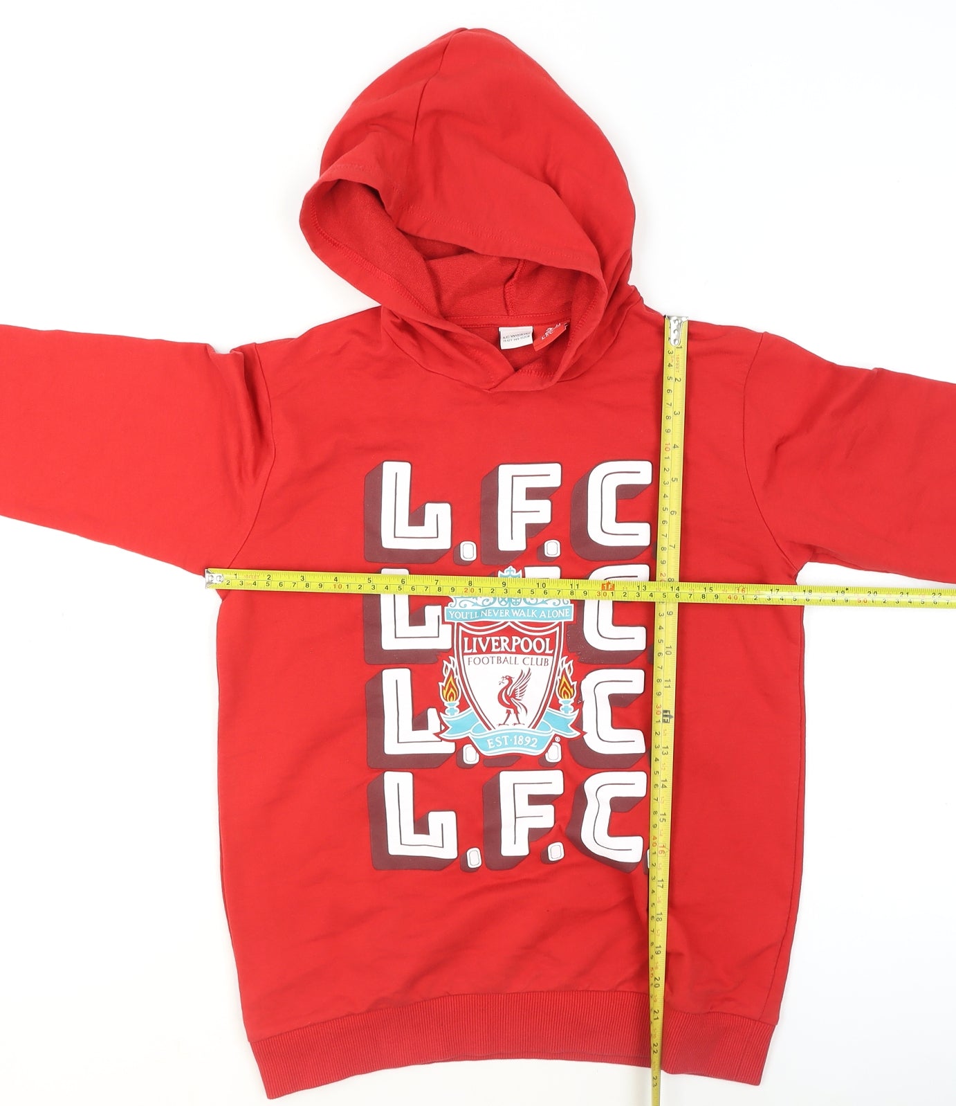 LC Waikiki Boys Red L.F.C. Pullover Hoodie 11-12 Years Football Logo