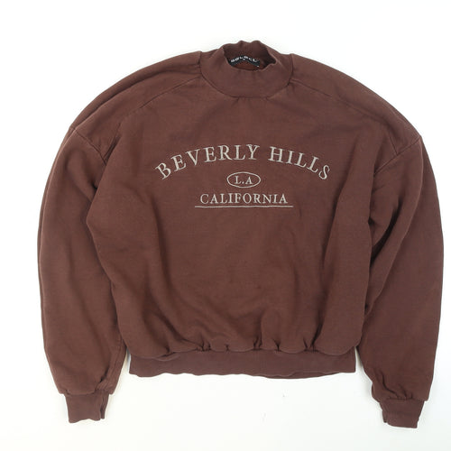 Select Women Brown Beverly Hills LA California Pullover Sweatshirt M