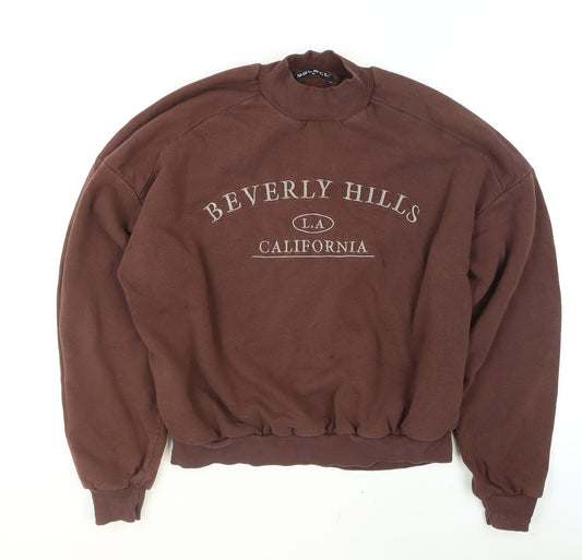 Select Women Brown Beverly Hills LA California Pullover Sweatshirt M