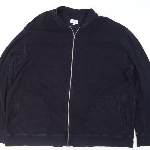 Next Men's Blue 4XL Cotton Zip Up Casual Jacket