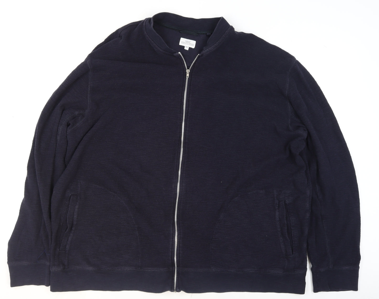 Next Men's Blue 4XL Cotton Zip Up Casual Jacket