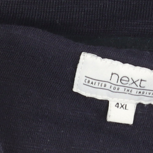 Next Men's Blue 4XL Cotton Zip Up Casual Jacket