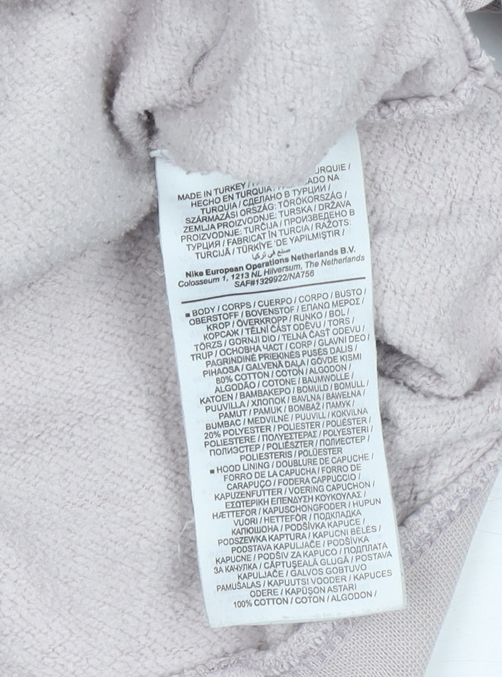 Nike Womens XS Beige Colourblock Pullover Hoodie