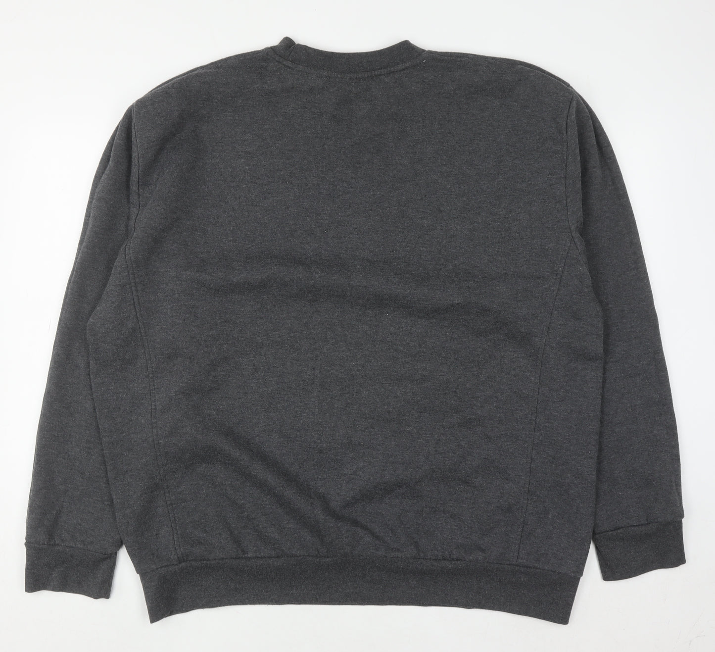 Slazenger Mens Grey 2XL Pullover Crew Neck Fleece Sweatshirt
