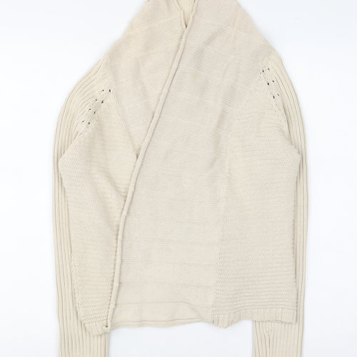 Jasper Conran Jeans Women’s Ivory Knit High Neck Cardigan Size 10