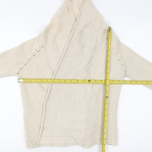 Jasper Conran Jeans Women’s Ivory Knit High Neck Cardigan Size 10