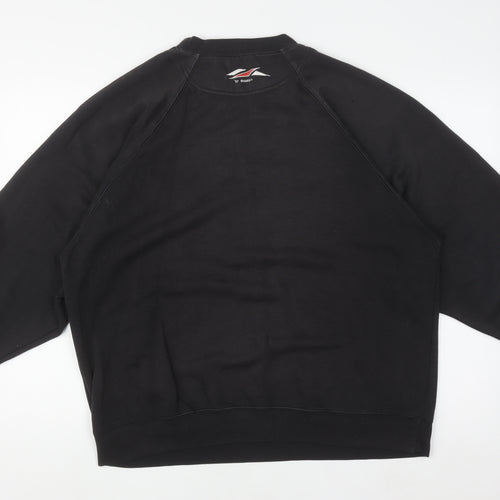 Le Shark Men's Black Medium Pullover Sweatshirt Embroidered Logo