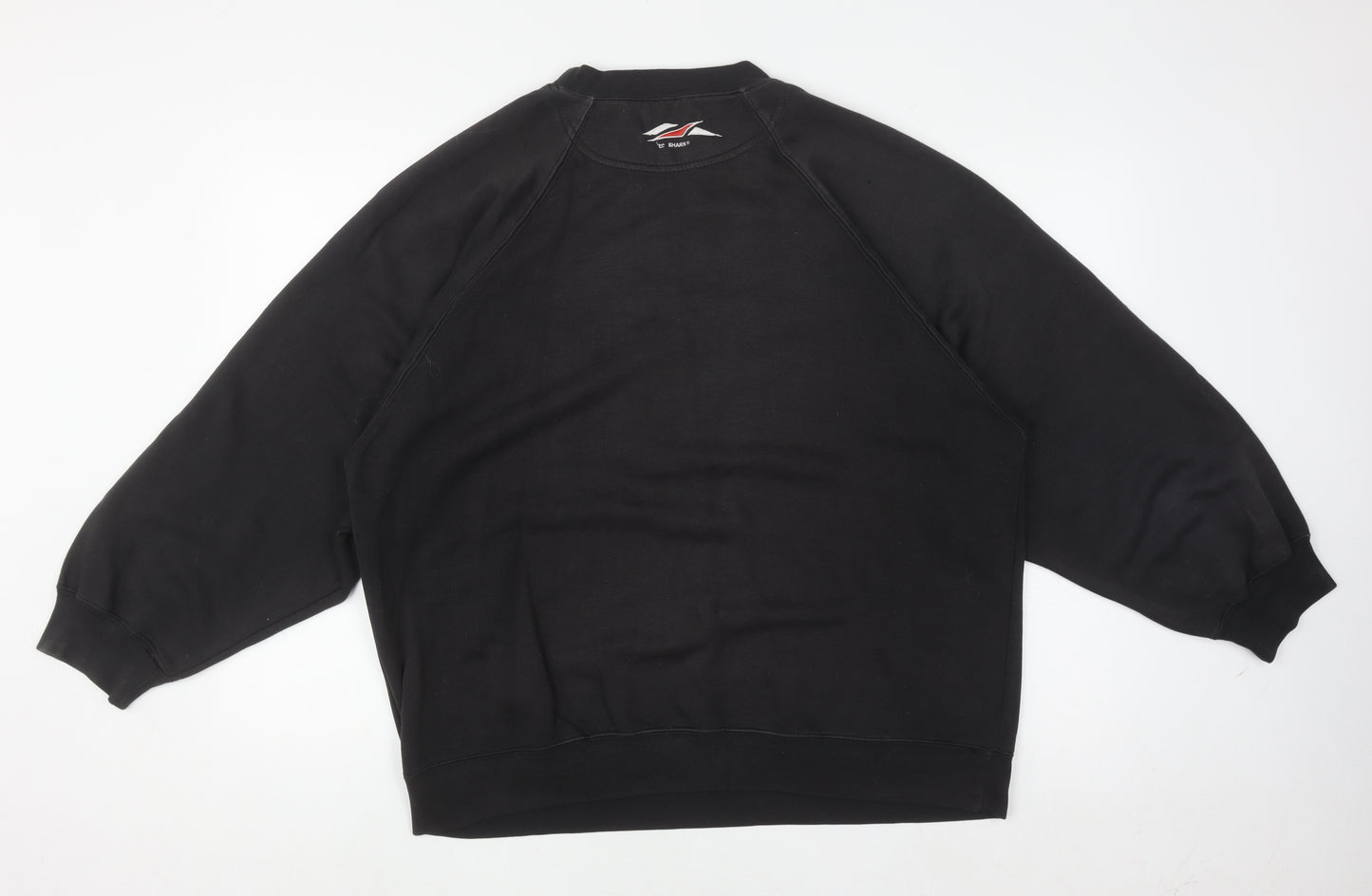 Le Shark Men's Black Medium Pullover Sweatshirt Embroidered Logo
