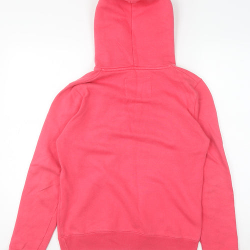 Jack Wills Womens Pink Pullover Hoodie Size UK 10 Cotton Blend