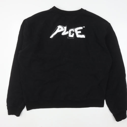 PLCE Men's Black 2XL Cotton Crew Neck Pull On Sweatshirt