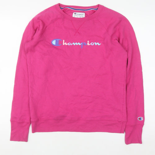 Champion Women's Pink Crew Neck Pullover Sweatshirt Size M