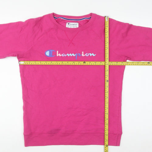 Champion Women's Pink Crew Neck Pullover Sweatshirt Size M