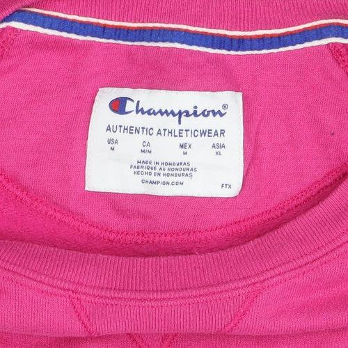 Champion Women's Pink Crew Neck Pullover Sweatshirt Size M