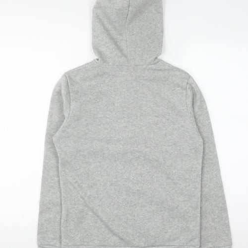 Lee Cooper Womens Grey Full Zip Hoodie Size 10 Polyester Casual