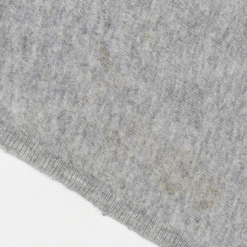 Boden Women Grey Wool Blend Wrap Jumper UK 14 V-Neck Knit