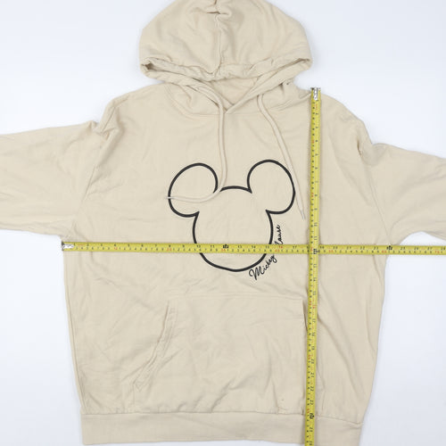 Disney Mickey Mouse Beige Women's XL Pullover Hoodie