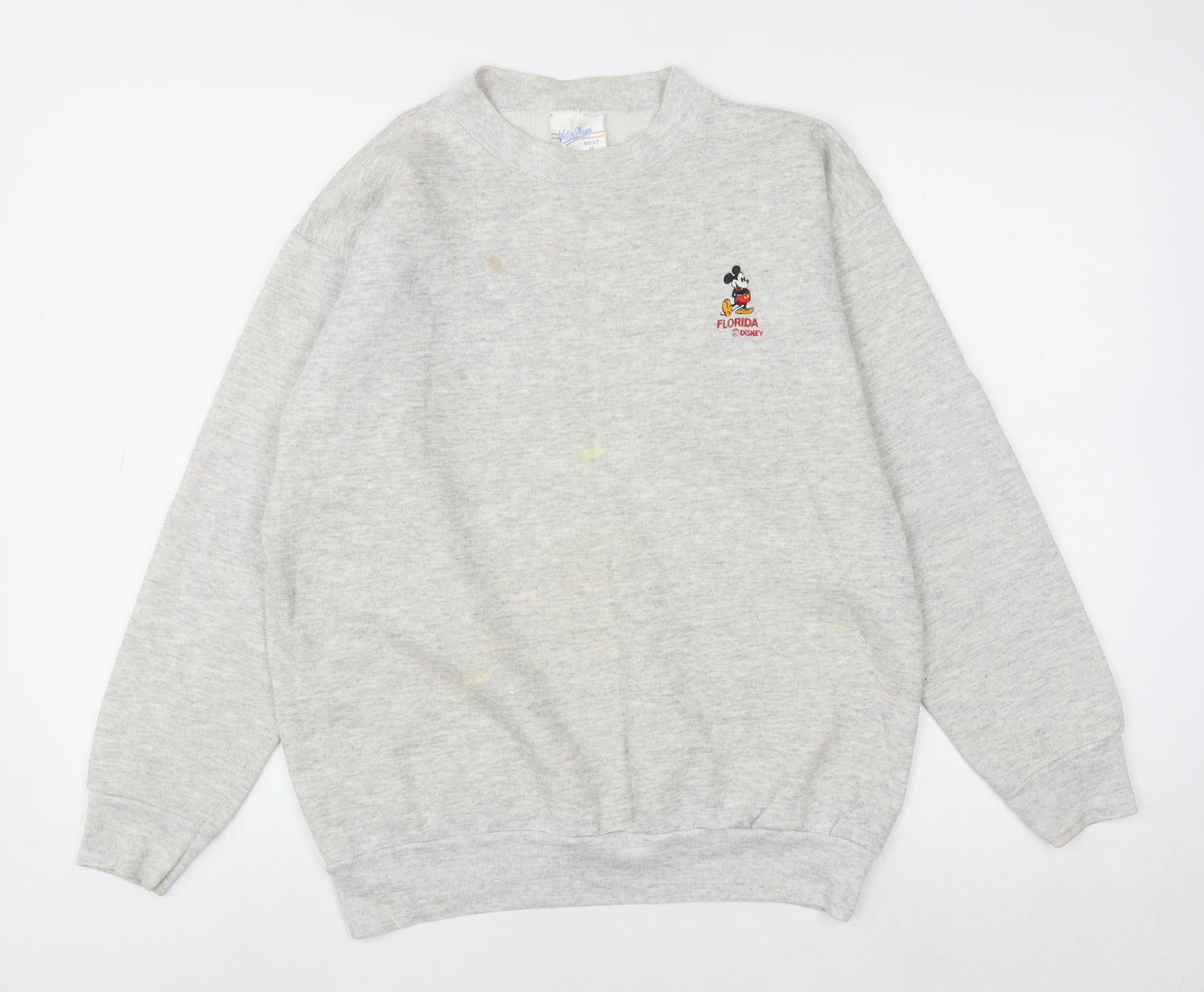 Velva Sheen Women Grey Mickey Mouse Disney Florida Sweatshirt M