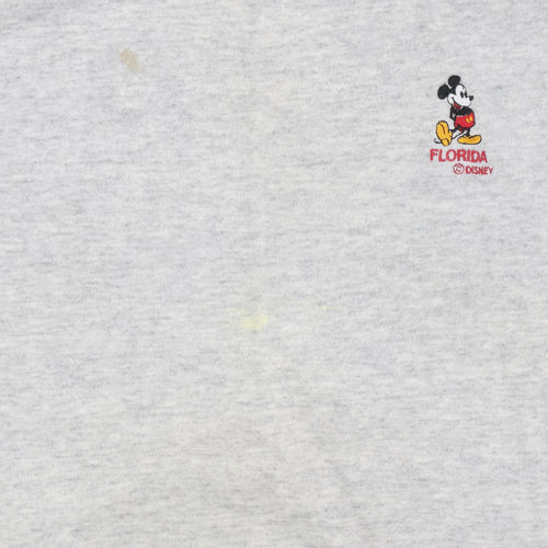 Velva Sheen Women Grey Mickey Mouse Disney Florida Sweatshirt M